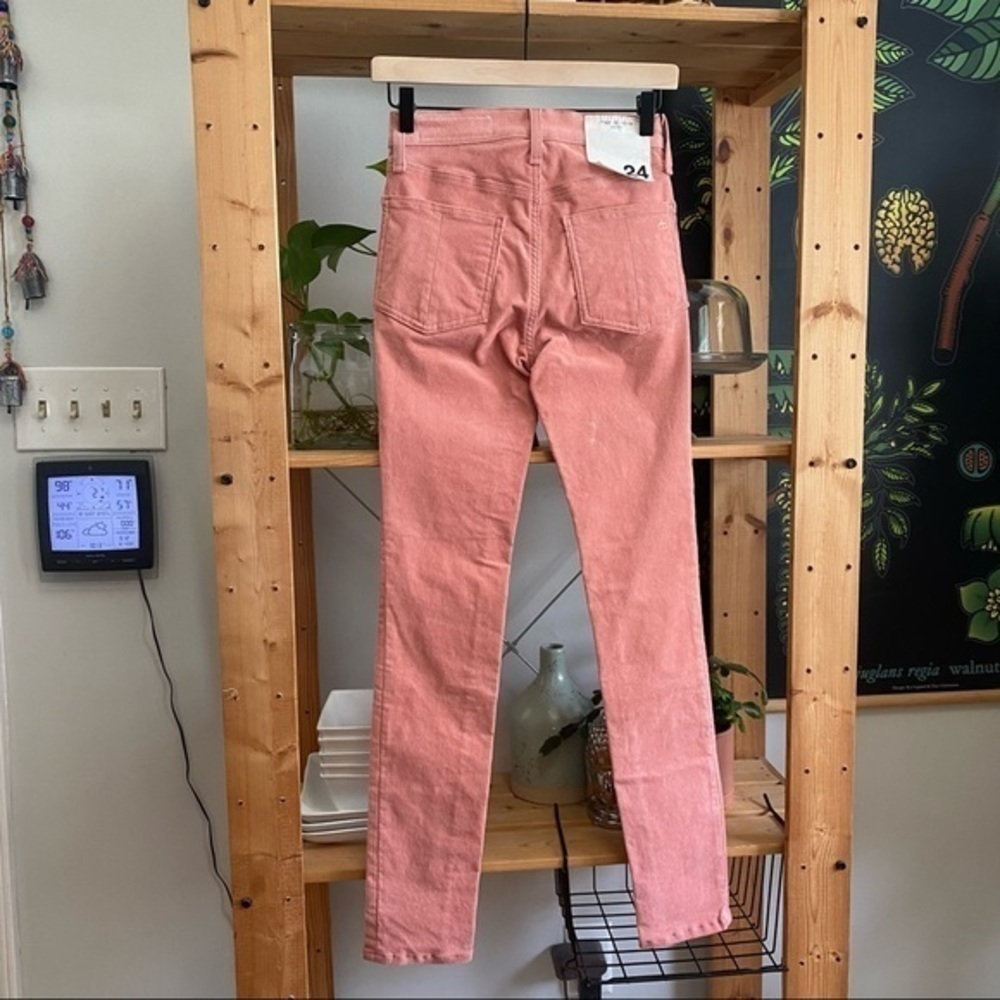 rag & bone Pink High Rise Skinny Corduroy Pants 24 - Picture 5 of 13